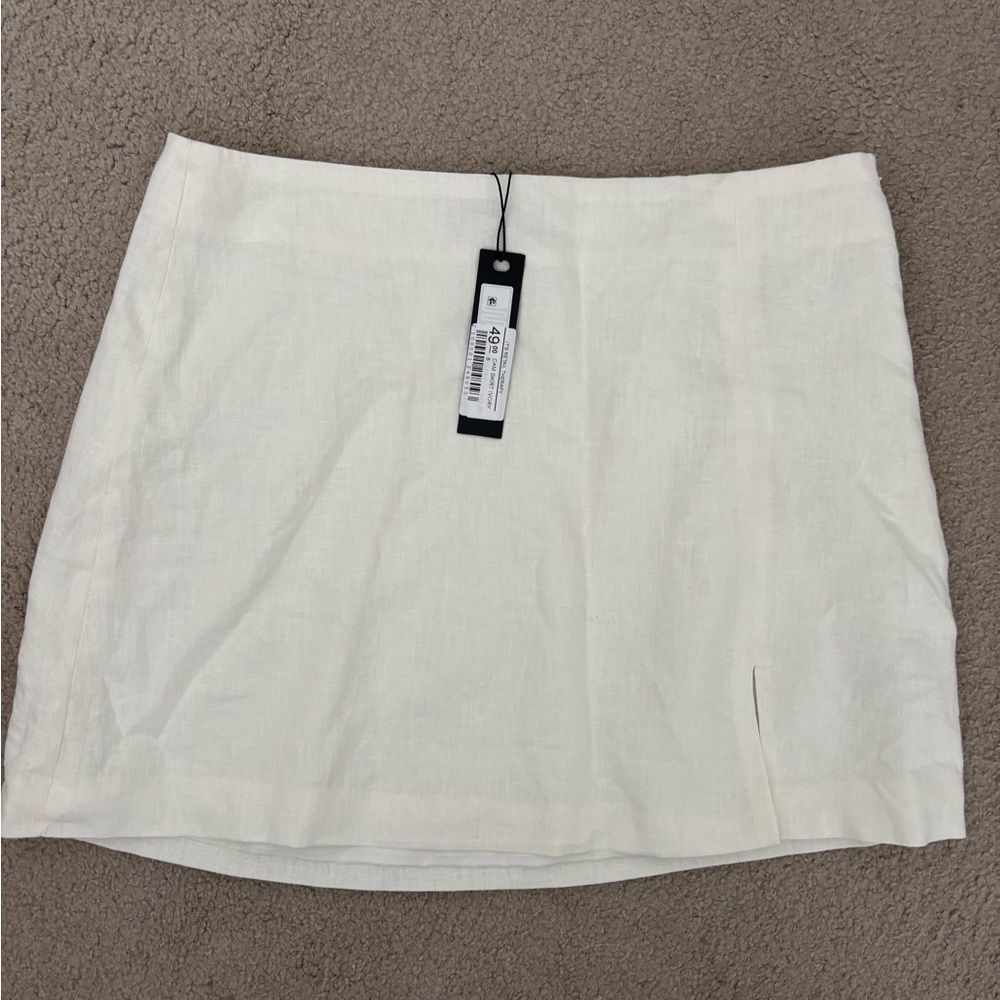 Steve Madden Cream Mini Skirt